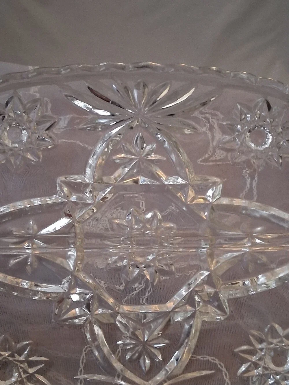 Vintage (1960-1978) Anchor Hocking Star of David Divided Relish Dish
